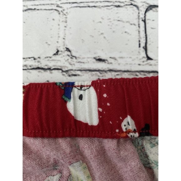 Old Navy Flannel Pajama Pant Sleep Lounge Red Holiday Pets Cotton 2XL 34" Inseam - Picture 12 of 16